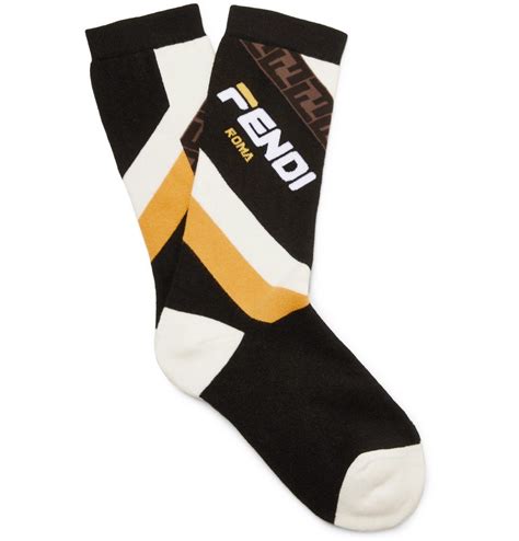 mens fendi socks|Men's Designer Fendi Socks .